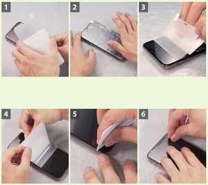 Ringke Ringke Dual Easy Film 2x łatwa w przyklejeniu folia LG G8 ThinQ (ESLG0002) uniwersalny 10