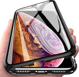 Wozinsky Wozinsky Full Magnetic Case magnetyczne etui 360 pokrowiec na przód i tył + szkło iPhone 8 Plus / 7 Plus czarno-przezroczysty uniwersalny 1