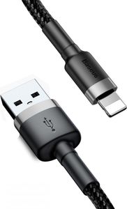 Kabel USB Baseus USB-A - Lightning 0.5 m Czarno-szary (6953156274938) 1