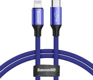 Kabel USB Baseus USB-C - Lightning 1 m Niebieski (CATLYW-C03) 1