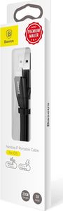 Kabel USB Baseus USB-A - Lightning 0.23 m Czarny (6953156259492) 6