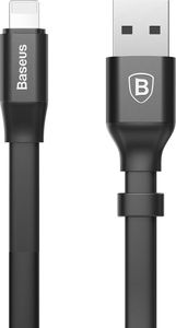 Kabel USB Baseus USB-A - Lightning 0.23 m Czarny (6953156259492) 2