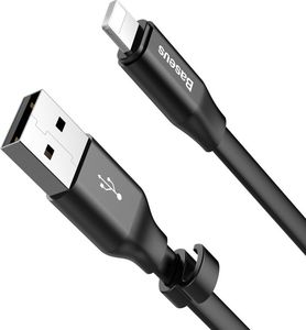 Kabel USB Baseus USB-A - Lightning 0.23 m Czarny (6953156259492) 5