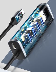 HUB USB Baseus CAHUB-Q0G 1x USB-C  + 4x USB-A 3.0 (40138) 11