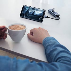 HUB USB Baseus CAHUB-Q0G 1x USB-C  + 4x USB-A 3.0 (40138) 12