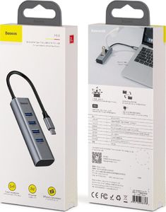 HUB USB Baseus CAHUB-Q0G 1x USB-C  + 4x USB-A 3.0 (40138) 18