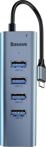 HUB USB Baseus CAHUB-Q0G 1x USB-C  + 4x USB-A 3.0 (40138) 2