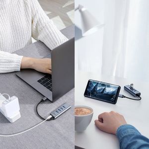 HUB USB Baseus CAHUB-Q0G 1x USB-C  + 4x USB-A 3.0 (40138) 8