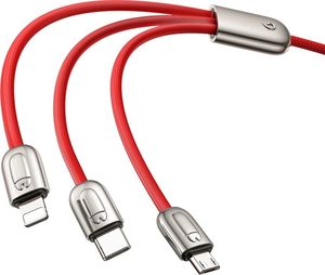Kabel USB Baseus Trzy małe świnki uroczy kabel 3w1 (CAMLT-PG09) 3