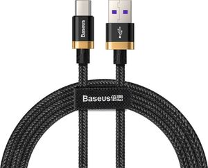 Kabel USB Baseus USB-A - USB-C 1 m Czarny (CATZH-AV1) 1