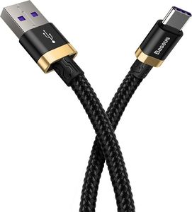 Kabel USB Baseus USB-A - USB-C 1 m Czarny (CATZH-AV1) 3