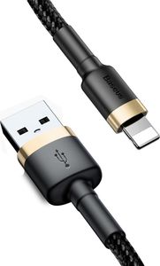 Kabel USB Baseus USB-A - Lightning 2 m Czarno-złoty (CALKLF-CV1) 4