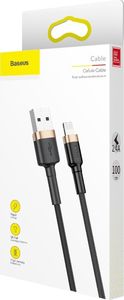 Kabel USB Baseus USB-A - Lightning 1 m Czarno-złoty (CALKLF-BV1) 9