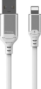 Kabel USB Proda USB-A - Lightning 1 m Biały 1