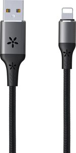 Kabel USB Remax Remax Luminous Series RC-133i aktywowany dźwiękiem świecący kabel LED USB / Lightning 2.1A 1M czarny uniwersalny 1