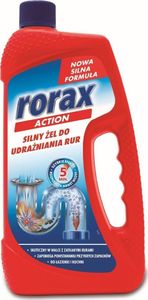 Rorax Rorax Action Żel Do Udrożniania Rur 1000ml Czerwony 1