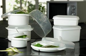 Plast Team Plast Team Pojemnik Do Mikrofalówki Podwójny Biały 3104 2