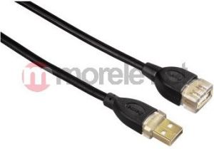 Kabel USB Hama USB-A - 3 m Czarny (78449) 2