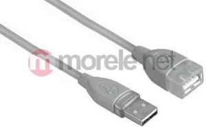 Kabel USB Hama USB-A - USB-A 0.25 m Szary (39722) 2