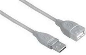 Kabel USB Hama USB-A - USB-A 0.25 m Szary (39722) 1