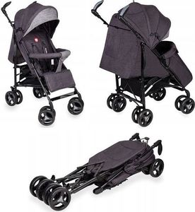 Wózek Lionelo spacerowy Irma black/dark grey 4