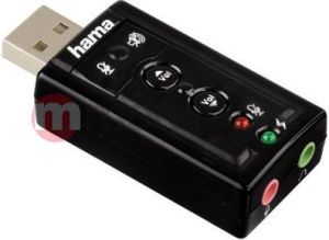 Karta dźwiękowa Hama 7.1 Surround USB Sound Card (000516200000) 2