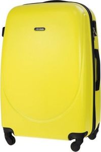 Solier Duża walizka podróżna STL856 żółta 1
