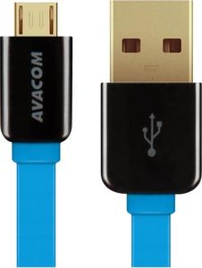 Kabel USB Avacom USB-A - 1.2 m Niebieski (DCUS-MIC-120B) 1
