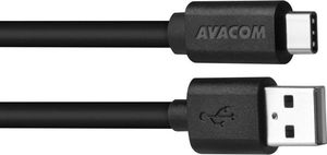 Kabel USB Avacom USB-A - USB-C 1 m Czarny (DCUS-TPC-P10K) 1