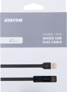 Kabel USB Avacom USB-A - 0.4 m Czarny (DCUS-MIC-40K) 3