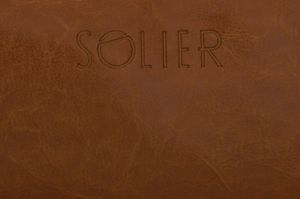 Solier Elegancka skórzana kosmetyczka Solier SZETLAND 3
