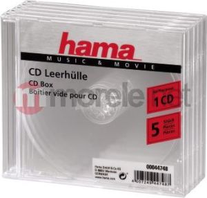 Hama Pudełka na płyty CD-BOX 5 szt. ( 447480000 ) 2
