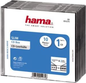 Hama Pudełka na płyty CD Slim Standard 10szt (512750000) 1