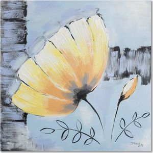 Feeby Obraz na płótnie - Canvas, Żółty kwiat 3 20x20 1