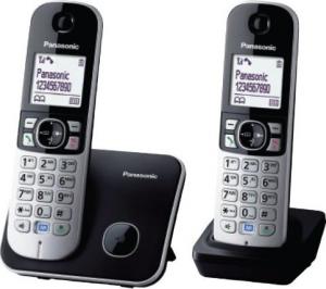 Telefon stacjonarny Panasonic KX-TG6812PDB Czarno-srebrny 1