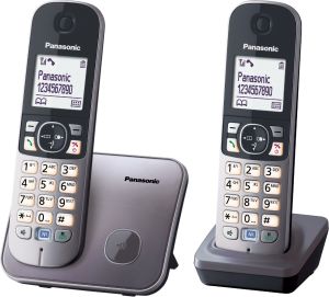 Telefon stacjonarny Panasonic KX-TG6812PDM Szary 1