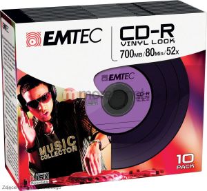 Emtec CD-R 700 MB 52x 10 sztuk (ECOC801052SLVY) 1