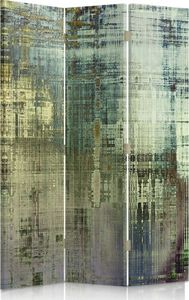 Feeby Parawan pokojowy, trzyczęściowy, jednostronny, na płótnie Canvas, Abstrakcja - zielony fantasy 110x150 1