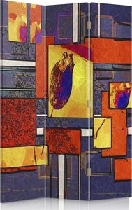 Feeby Parawan pokojowy, trzyczęściowy, jednostronny, na płótnie Canvas, Abstrakcja geometryczna 1 110x150 1