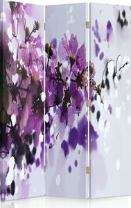 Feeby Parawan pokojowy, trzyczęściowy, jednostronny, na płótnie Canvas, Kwiaty 110x150 1