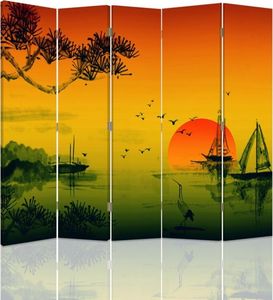Feeby Parawan pokojowy,pięcioczęściowy, na płótnie Canvas, Krajobraz Japonii 2 180x180 1