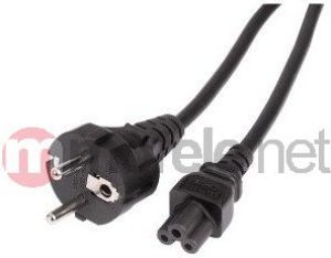 Kabel zasilający Hama sieciowy koniczynka - 1,5M czarny ( 784800000 ) 2