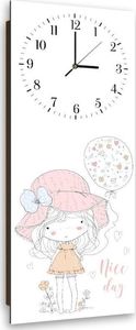 Feeby Obraz z zegarem, nice day 25x65 2