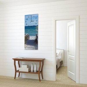 Feeby Obraz z zegarem, droga na plażę 4 25x65 4