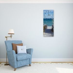 Feeby Obraz z zegarem, droga na plażę 4 25x65 5