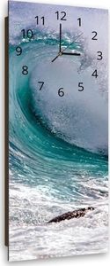 Feeby Obraz z zegarem, wysoka fala 25x65 2