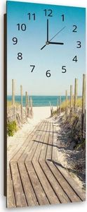 Feeby Obraz z zegarem, droga na plażę 3 25x65 2