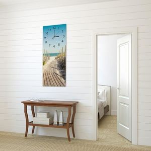 Feeby Obraz z zegarem, droga na plażę 3 25x65 4