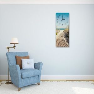 Feeby Obraz z zegarem, droga na plażę 3 25x65 5