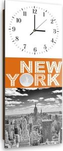 Feeby Obraz z zegarem, New York 2 25x65 2